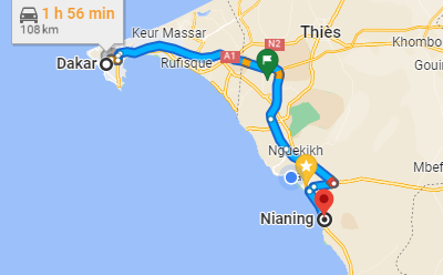 Taxi Dakar ↔ Nianing