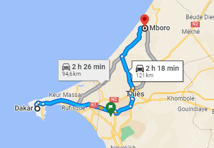 Taxi Dakar ↔ Mboro