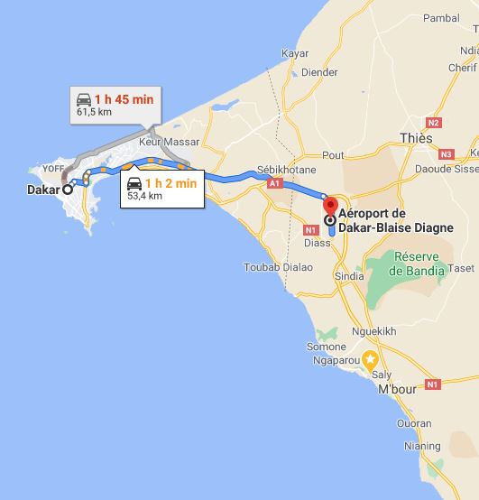 Taxi AIBD ↔ Dakar